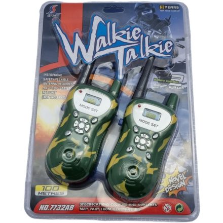 Adó vevő készlet gyerekeknek, walkie talkie szett, camo szín