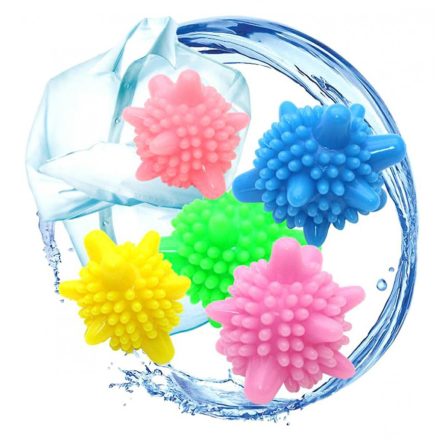 mosógolyó készlet mosógéphez, újra felhasználható, ruhakímélő, 5db, színes