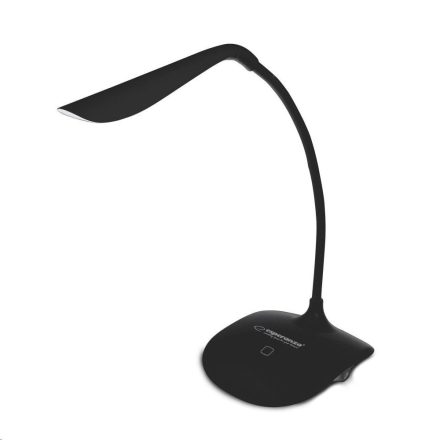 Ledes asztali lámpa, USB vagy elem, fekete