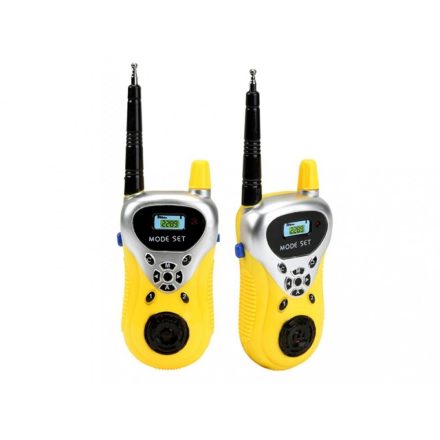 Adó vevő készlet gyerekeknek, walkie talkie szett, sárga szín