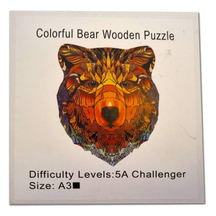 Medve fa puzzle A3