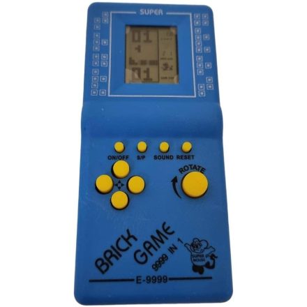 Retro elektronikus Tetris játékgép - Kék