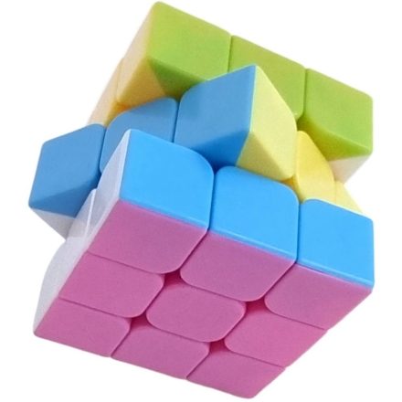 Rubik kocka, 3x3, könnyen mozogatható, NEON szín