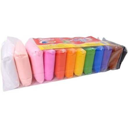 Polimer gyurma, 12 szín, 3 spatula, varázsgyurma szett 
