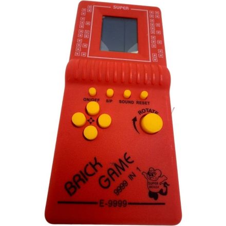 Retro elektronikus Tetris játékgép - Piros